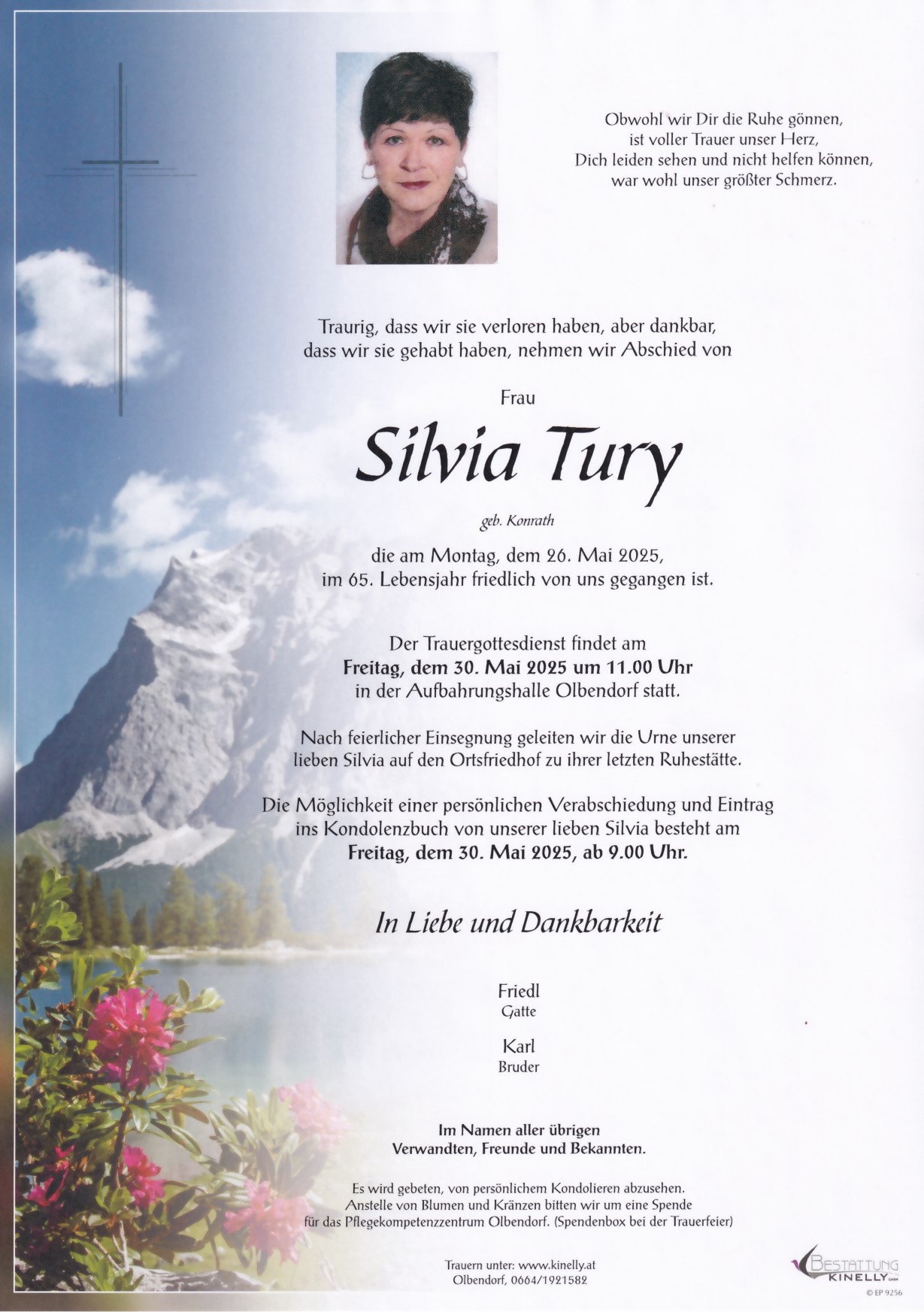 Silvia Tury - Bestattung Kinelly