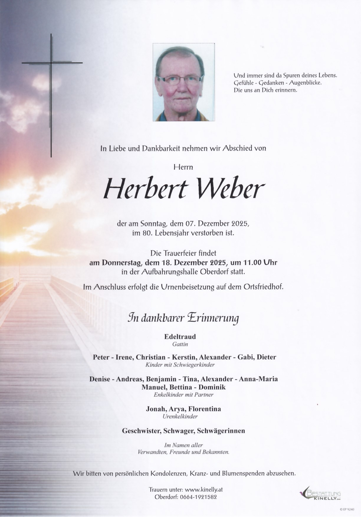 Herbert Weber - Bestattung Kinelly