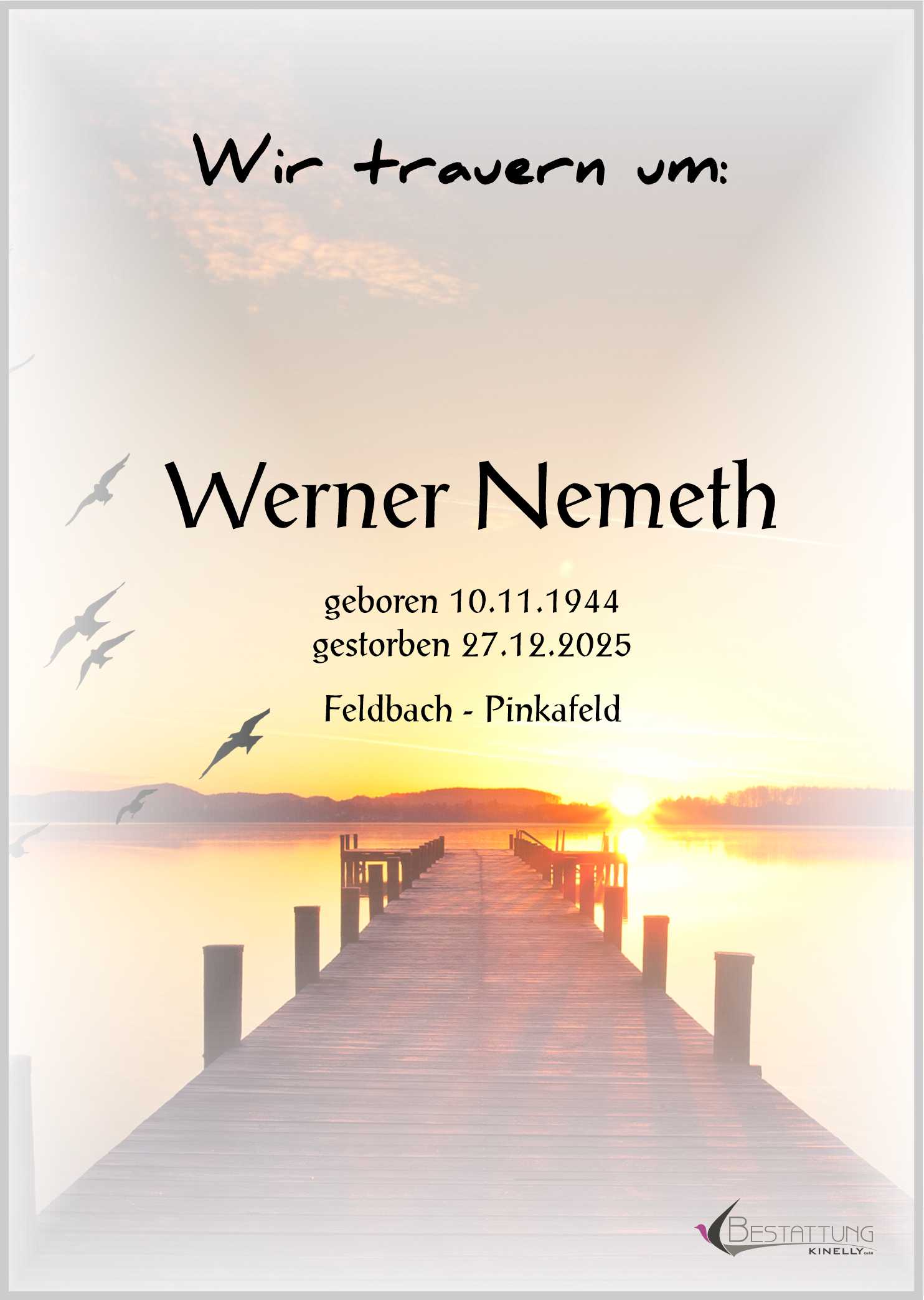 Werner Nemeth - Bestattung Kinelly